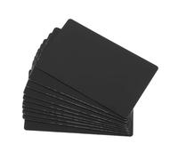 FOYTOKI Bavures 10 Pièces Plaques en Alliage D'aluminium Noir Brillant Format Rectangle pour Interaction Client et Bureaux D'accueil