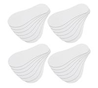 FOYTOKI Bloqueurs de Chaussettes en Papier Blanc 100pcs, Inserts Invisibles pour Chaussettes Courtes, Matériau Léger, Facile à Transporter, pour Usines