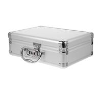 FOYTOKI Boîte à Outils en Aluminium Multifonction, Petite Mallette Rigide avec Serrure à Code, Poignée Portable, Valise de Rangement pour Outils, Boîte Métallique Compacte pour Usage