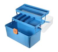 FOYTOKI Boîte à Remède Portable à Poignée, Grosse Capacité, PP Bleu | Rangement Multi-usages pour Petits Objets, Organisation des Remède, Format Transportable Style Aléatoire