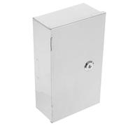 FOYTOKI Boîte de Prise Étanche en Acier Inoxydable Couvercle Verrouillable Protection Antivol pour Prise Murale Extérieure Adaptée pour Installations Murales Sécurisées