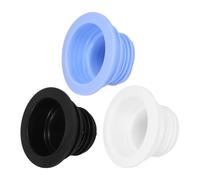 FOYTOKI Bouchon de Vidange Anti-odeur en Plastique Pp, Lot de 3 Pièces, Joint Étanche et Anti-fuite pour Tuyau de Vidange de Machine à Laver
