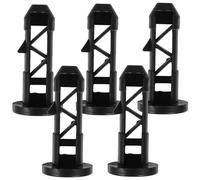 FOYTOKI Bouchons de Couvercle en Plastique 5pcs, Vis de Verrouillage 6,5 x 3 x 3 cm, Accessoires pour Poubelle Extérieure 240 L, Compatibilité Polyvalente pour Poubelle à Roulettes