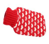 FOYTOKI Bouillotte Chauffante pour Main 2l en Pvc Épais avec Housse en Coton, Portable Maison ou Extérieur, Soulage Douleurs Musculaires