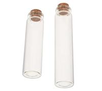 FOYTOKI Bouteille en Verre Souvenir pour Poils d'animaux, Couvercle en Bois, 2pcs, Conservation Mémoire, pour Moustaches de Chat et Griffe, pour Souvenirs d'animaux de Compagnie