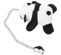 FOYTOKI Breloque de Chaussure Panda Peluche Douce Chaînette Métallique Détachable pour Lacets, Accessoires Kawaii pour Baskets et Bottes Femme, Décoration Originale et Charmante
