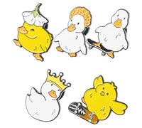 FOYTOKI Broche Canard Pin Cartoon Mignon Accessoire Mode pour Femmes Filles Sac Vêtements