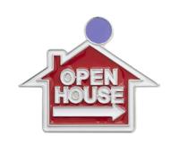 FOYTOKI Broche Maison Fashion Badge Realtor Résistante à Usure pour Vente Immobilière Design Délicat et Cadeau pour Femme