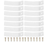 FOYTOKI Butée de Tiroir Transparente 60 MM Vis en Acier Inoxydable 30 X 16 MM Kit de Réparation 40 Pièces pour Coulisses de Tiroir à Montage Inférieur Guides de Plastiques Accessoire de