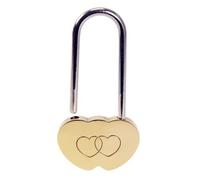 FOYTOKI Cadenas Présent Concentrique Polissage Haute Densité en Cuivre Or 50mm Serrure Inviolable pour Mariage et Lieu Touristique pour Couple Amoureux