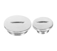 FOYTOKI Capuchon Latéral Gauche de Moteur pour Quad Atv, Cache Rond Décoratif Abs Argenté, 1 Set, Remplacement pour Véhicule Tout-