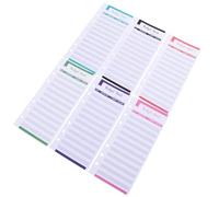 FOYTOKI Cartes de Budget Papier Perforées 12pcs en Papier Offset Double Face pour Organiser et Écrire, Planificateur de Budget Personnel pour Journal ou Porte-monnaie