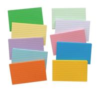 FOYTOKI Cartes Vierges Épaisses en Papier Coloré 500 Feuilles pour DIY et Usage Quotidien, Portable et Léger, pour Mémoriser des Mots et Organiser Vos Notes