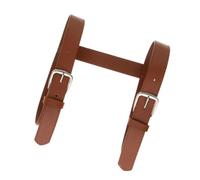 FOYTOKI Ceinture de Reliure Ajustable de Couverture Marron en Cuir PU de H, Sangle de Tapis de Camping Ambiance Estivale pour Stockage et Transport