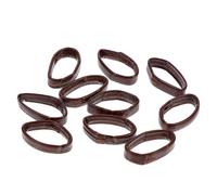 FOYTOKI Cerceaux de Montre pour Remplacement ou Réparation en Cuir Véritable Lot de 10 Marron Légers et Faciles à Utiliser Accessoires pour Bracelets de Montre de 20mm