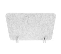 FOYTOKI Cloison de Bureau en Feutre Robuste 40x30 Cm, Séparateur Acoustique Autoportant Gris Clair, Panneau de Confidentialité pour Élève et Bureau, Barrière Anti-Distraction pour Espace