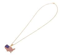 FOYTOKI Collier Acier Inoxydable Plaqué Or Forme de Carte des États avec pour Femmes Lors de Célébrations Patriotiques et Diplômes
