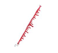 FOYTOKI Collier Chaîne de Taches de Sang Rouge en Plastique D'halloween Gothique 4pcs Bijoux de Costume Créatifs pour Femmes pour Fête Costumée