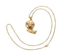 FOYTOKI Collier Pendentif Football Acier Inoxydable Doré Collier avec Pendentif Ballon de Foot pour Garçons et Fans de Sport Cadeau Sportif Homme et Esprit Équipe