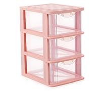 FOYTOKI Colonne pour Organiser Tiroir Rangement en Pp Transparent Pratique et Simple Boîte de Bureau Maquillage et Produits de Soin sur Bureau