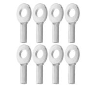 FOYTOKI Connecteurs de Câble pour Équipement Fitness 8pcs en Acier Robuste Surface Polie, Compatibles Systèmes de Poulie pour Entraînement à Domicile Intérieur