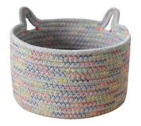 FOYTOKI Corde de Coton Panier de Rangement de Chat, Tressé | Style Moderne et Ferme, Accès Rapide aux Objets, pour Accessoires, Divers et Coiffeuse