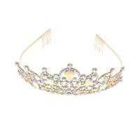 FOYTOKI Couronne Bandeau Vintage Pour Femmes Et Filles Diadème De Princesse Avec Peignes Pour Mariages Fêtes Et Accessoires Photo