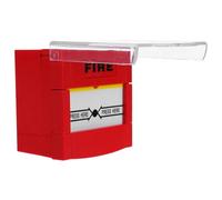 FOYTOKI Déclencheur D'alarme Incendie Réinitialisable Bouton D'appel d'urgence Rouge Double Lame, Interrupteur Manuel pour Alarme de Sécurité Domestique et Bureaux, Compatible Système