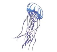 FOYTOKI Décoration Murale Extérieure Pieuvre en Fer Pratique et Esthétique Design Unique D’octopus Bleu pour Jardin et Patio