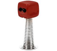 FOYTOKI Décoration Voiture Cristal Rouge à Tête Secouante, Petite Figurine Résistante et Élégante pour Fêtes en Famille ou Noël