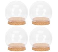 FOYTOKI Dôme de Verre Transparent Décoratif, Ornement Floral Créatif | Accent Décoratif pour Pièces et Fêtes, Affiche Figurines et Souvenirs, Couleur Kaki, Style Élégant