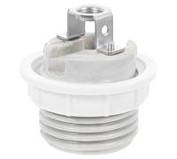 FOYTOKI Douille D'ampoule E27 en Céramique Blanche avec Bague Filetée Complète, Interface Polyvalente Compatible LED pour Luminaires Muraux et Projets DIY