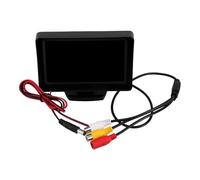FOYTOKI Écran de Recul pour Voiture 4,3 Pouces en Plastique et Verre Installation Facile, Moniteur de Caméra Arrière Noir pour Rétroviseur Latéral Véhicule