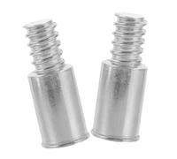 FOYTOKI Embout Fileté de Manche à Balai 25 Mm en Alliage D'aluminium, Adapté pour Tiges en Fer et Bois, Kit de 2 Pièces, Accessoire de Rallonge Robuste pour Outils de Nettoyage Ménager