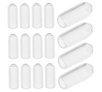 FOYTOKI Embouts de Serrage-Tête en Caoutchouc 200Pcs Transparent Accessoires de Bijoux Couvre-Embout de Serrage-Tête Facile à Installer Confortable Cheveux Usage