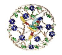 FOYTOKI Épingle en Émail Chic en Alliage Oiseaux Décoratifs, Facile à Porter Retirer, Accessoire Vestimentaire pour Décorer Vêtements ou Paquet