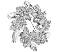 FOYTOKI Épingle Ornée de Cristaux pour Femme Élégante en Alliage, Accessoire pour Chapeaux Finition, Ornement Mariage pour Cérémonies et Fêtes à Thème