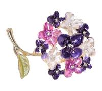 FOYTOKI Épingle Vintage pour Femmes en Alliage de Zinc Fleurs Boules, Accessoire Décoratif Élégant pour Robes et Foulards, pour Soirées et Événements à Thème