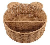 FOYTOKI Étagère Murale pour Rangement Multi-Usage Tressée en Fer Forme Chat Corde en Papier, Décor Naturel et Adorable pour Usage à Domicile Devant la Porte