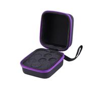 FOYTOKI Étui De Voyage Rigide pour Huiles Essentielles 7 Compartiments 5 ML Paquet De Rangement Eva Violet Antichoc pour Voyageurs Stockage Sécurisé Et Portable