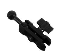 FOYTOKI Extension de Support téléphone en Alliage d'aluminium 17 mm - Adaptateur rotule Double Boule 360° avec Plastique renforcé - Compatible Fixation sur Grille d'aération et Tableau de