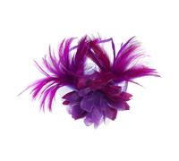 FOYTOKI Fascinateur Vintage Pourpre en Nylon Respirant et Confortable à Porter, Pince à Bibi Élégante de Petit Chapeau pour Mariage et Décorations de Tenue