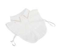 FOYTOKI Faux Col Blanc Amovible pour Femmes avec Perles Brodées et Cristaux en Polyester, Élégant et Unique pour Diverses Occasions Décontractées et Formelles
