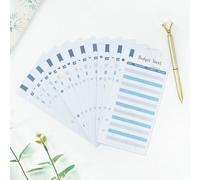 FOYTOKI Feuilles de Budget Perforations pour Suivi des Dépenses, Papier, 50 Feuilles pour Bureaux et Entreprises