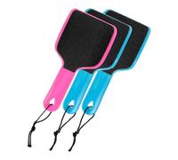 FOYTOKI Fichier manuel de pied plastique avec papier abrasif double face lot de 3 pour pédicure et élimination des peaux mortes en déplacement ou chez soi