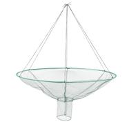 FOYTOKI Filet de Pêche Pliable 80 Cm pour Crevettes et Crabes, Filet Appât Léger en Maille Blanche, Piège à Main Portable pour Pêche en Mer et Étang Style Aléatoire