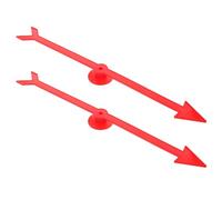 FOYTOKI Flèches Accessoire de Classe Polyvalent et Solide Lot de 2 en Plastique Rouge pour Roue pour Jeux de Société et Tirages Sort en de Formation