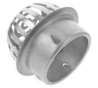 FOYTOKI Grille de Drainage Ronde en Acier Inoxydable 201, Filtre Anti-obstruction pour Balcon et Toiture, Couvercle de Drain Extérieur 110 Mm, Protège-descente de Gouttière Solide