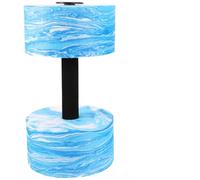 FOYTOKI Haltères Aquatiques en Eva Bleu Blanc Camouflage 2pcs pour Exercices de Piscine, Amélioration de L'équilibre et Entraînement Complet du Corps