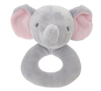 FOYTOKI Hochet Peluche Éléphant pour Garçon Fille Sensoriel Doux pour Tout Petits Stimule et Ouïe Parfait